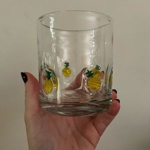 Anthropologie vintage pineapple juice glasses